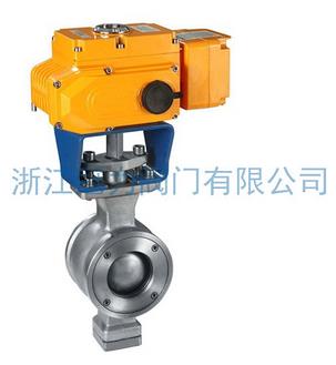 對夾式V型球閥的節流和控制流量優先選擇